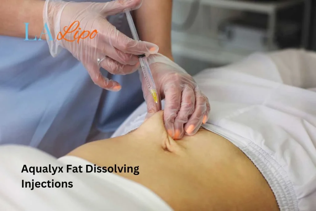 woman having fat dissolving injections Kilburn in the stomach