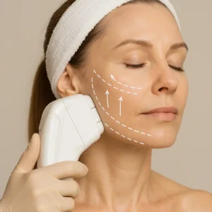 Woman having HI-FU to reduce wrinkles call LA LIPO Kilburn Now!