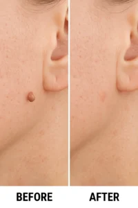 Skin tags removal Kilburn before and after