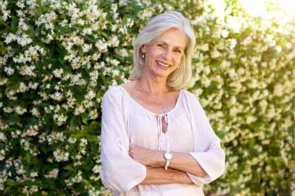 Older woman happy with urinary incontinence treatment Kilburn
