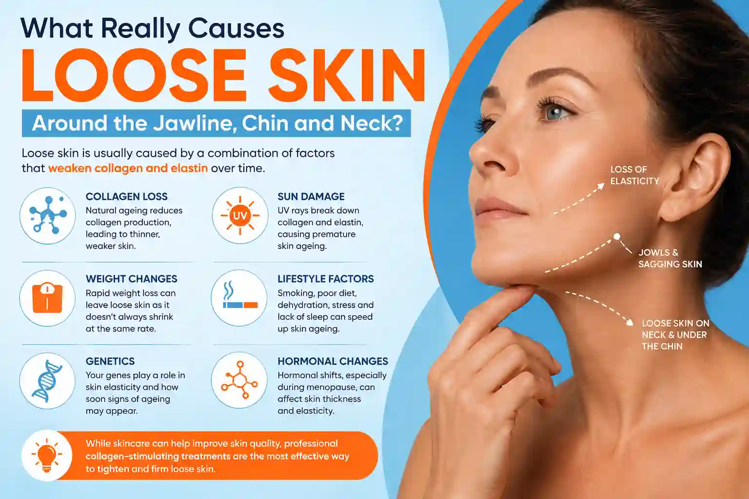 What Really Causes Loose Skin Around the Jawline, Chin and Neck Kilburn?